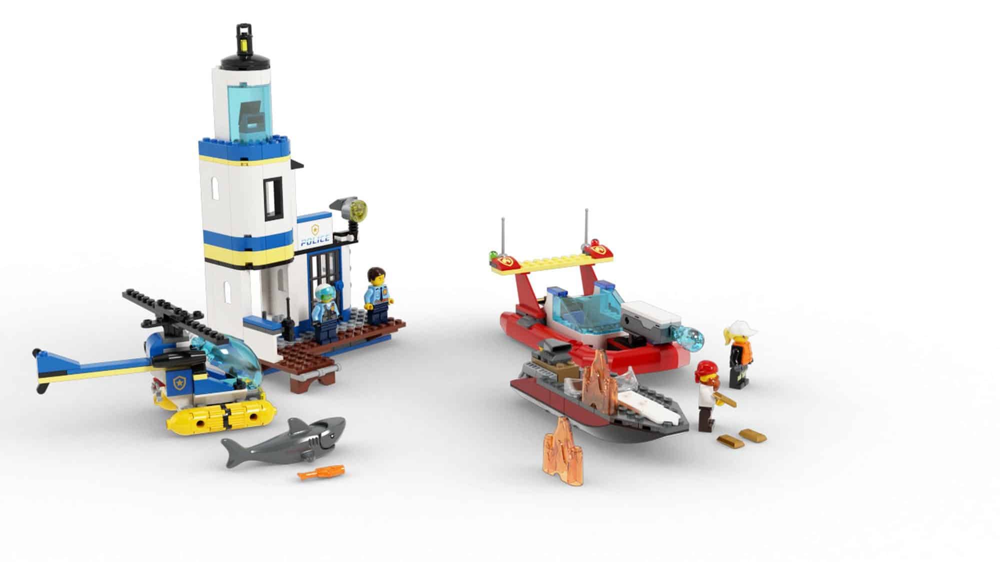 Seaside Police and Fire mission lego